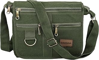 Stylish Cotton Sling Cross Body Travel Office Business Messenger One Side Shoulder Bag For Men Women (Grey, 21.5 x 8.8 x 24 Cm)