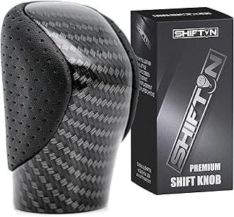 Gear Shift Knob Shifter for Lexus ES GS GX NX RC RX 200t 300 350 3450h 450hL 350L (Punch Black Leather/Carbon Pattern)