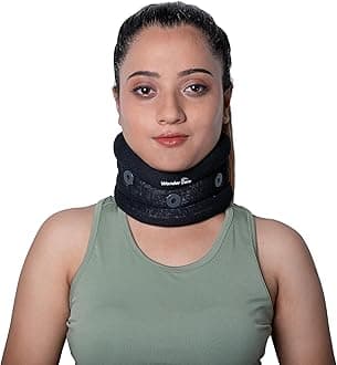 Wonder Care Plastic Soft Cervical Collar Adjustable Collar Neck Support Brace Neck Support Soft Neck Collar Neck Brace For Neck Pain And Support For Women & Men, large