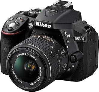 D5300 24.2 MP CMOS Digital SLR Camera with 18-55mm f/3.5-5.6G ED VR Auto Focus-S DX NIKKOR Zoom Lens (Black)