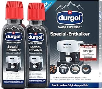 Durgol Swiss Espresso Machine Decalcifier Solution Set of 2
