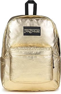 Superbreak Plus FX Backpack - Work, Travel, or Laptop Bag with Water Bottle Pocket - Surreal Shine​ Gold