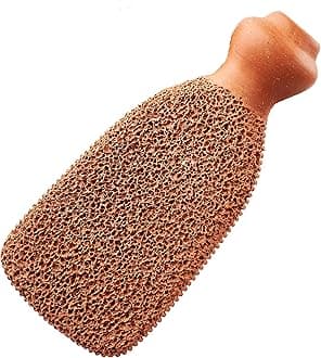 Pumice Stone for Feet Lasts 5+ Years Foot Exfoliator Scrubber Callus Remover Made of Natural Terra-Cotta