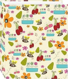 LM-100D/DO Magnetic Self-Stick 100 Pages/50 Sheets Doodles Design 3 Ring Photo Album