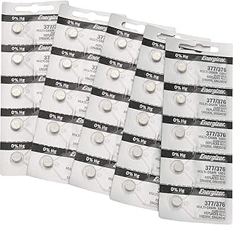 EnergizerEnergizer 25 377-376 1.5v 377/376 Watch/Calculator 0%Hg Mercury Free (5x5) Batteries