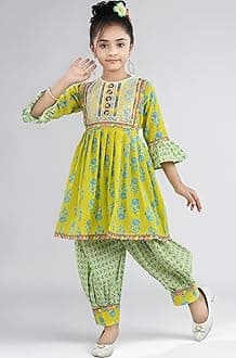 - Arshia Fashions Girls Ethnic Wear Kurti and Dhoti Pant Set