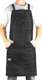 Hudson Durable Goods - Professional Grade Chef Apron for Kitchen, BBQ & Grill