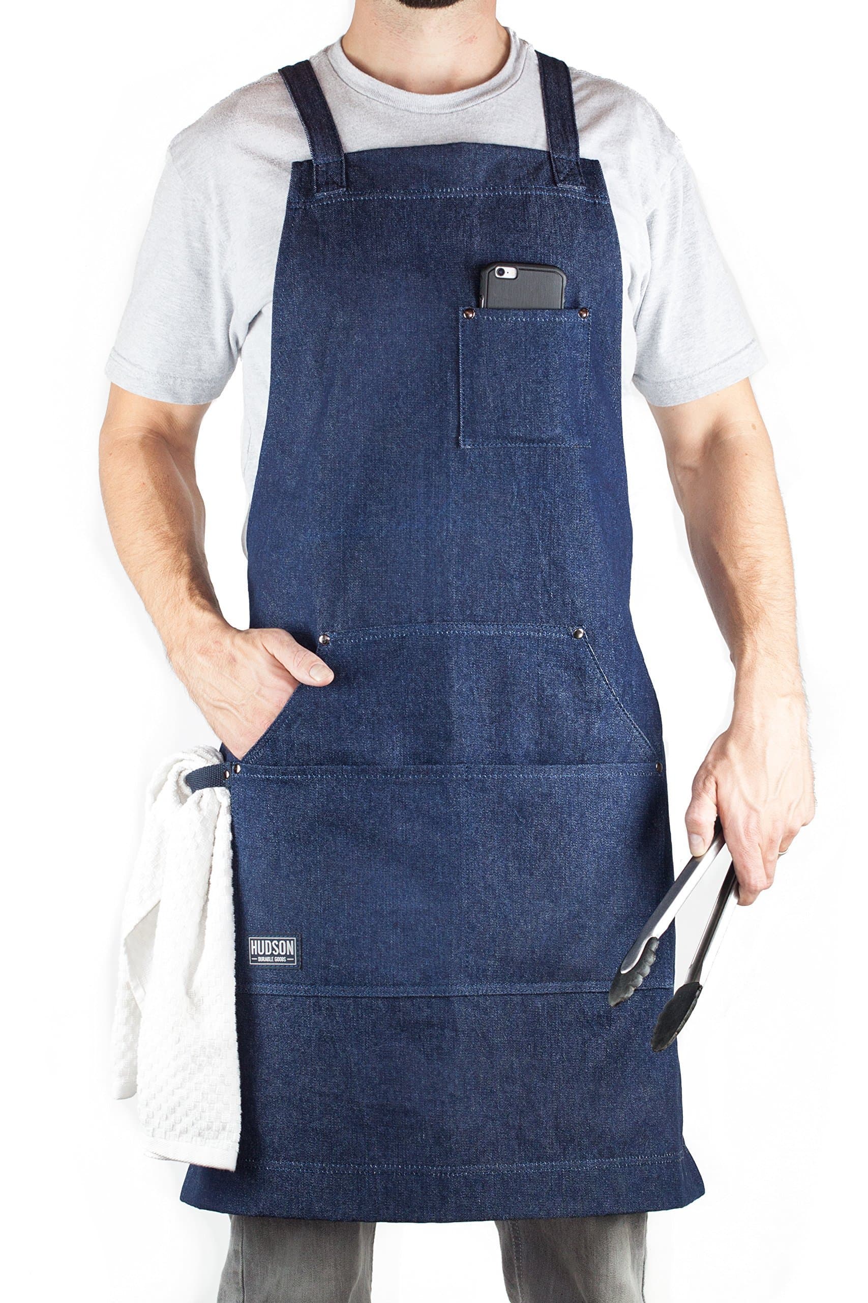 Professional Grade Chef Apron for Kitchen, BBQ & Grill