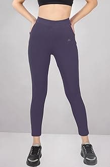 Stretchable Yoga Pants for Women & Gym Pants for Women Workout with Mesh Insert & Side Pockets