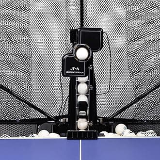 - Ping Pong Machine with Net Table Tennis Robot JT-A with Intercepted Net for Training Suitable Ping Pong Table Come with 100 Balls