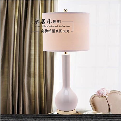 PinWei_ Modern King size ceramic long neck table lamp 370*770mm,White