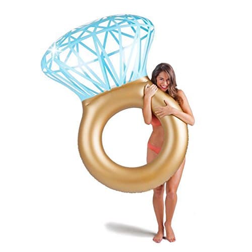 RUIBIAN Inflatable Pool Float, Pool Party Pool Float with Double Rapid Valves, Photograph Props Travel Photography Lounge Inflatable Inflatable Raft for Adults & Kids, 59 X 35.4 X 9.2inch