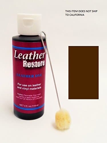 Leather Restore Dye with Applicator 4 Oz. (DARK BROWN)