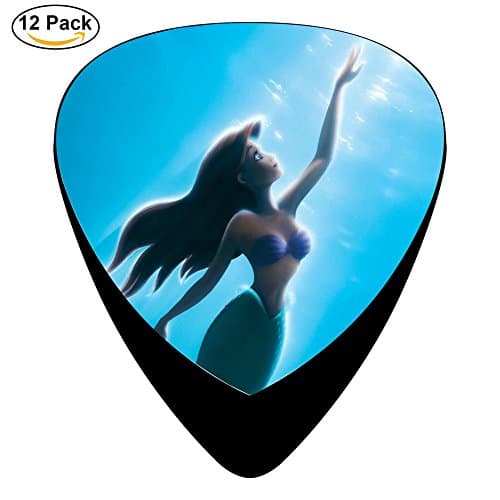 mermaid Guitar Picks Celluloid Medium 12 Pack Complete Cool Custom Assorted