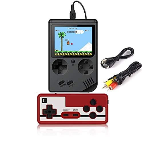 HANGYUAN Retro Handheld Classic Game Console F-C System Plus Extra Joystick Video Game Consoles Built-in 400 Classic Games