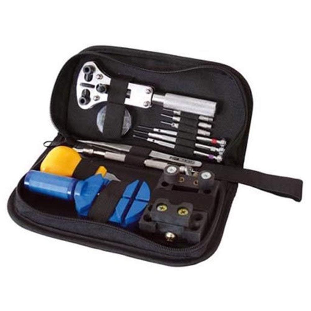 Mega watch repair tool kit including spring bars 9 mm - 25 mm