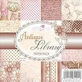 Wild Rose Studio 6x6" Paper Pack, Antique Library