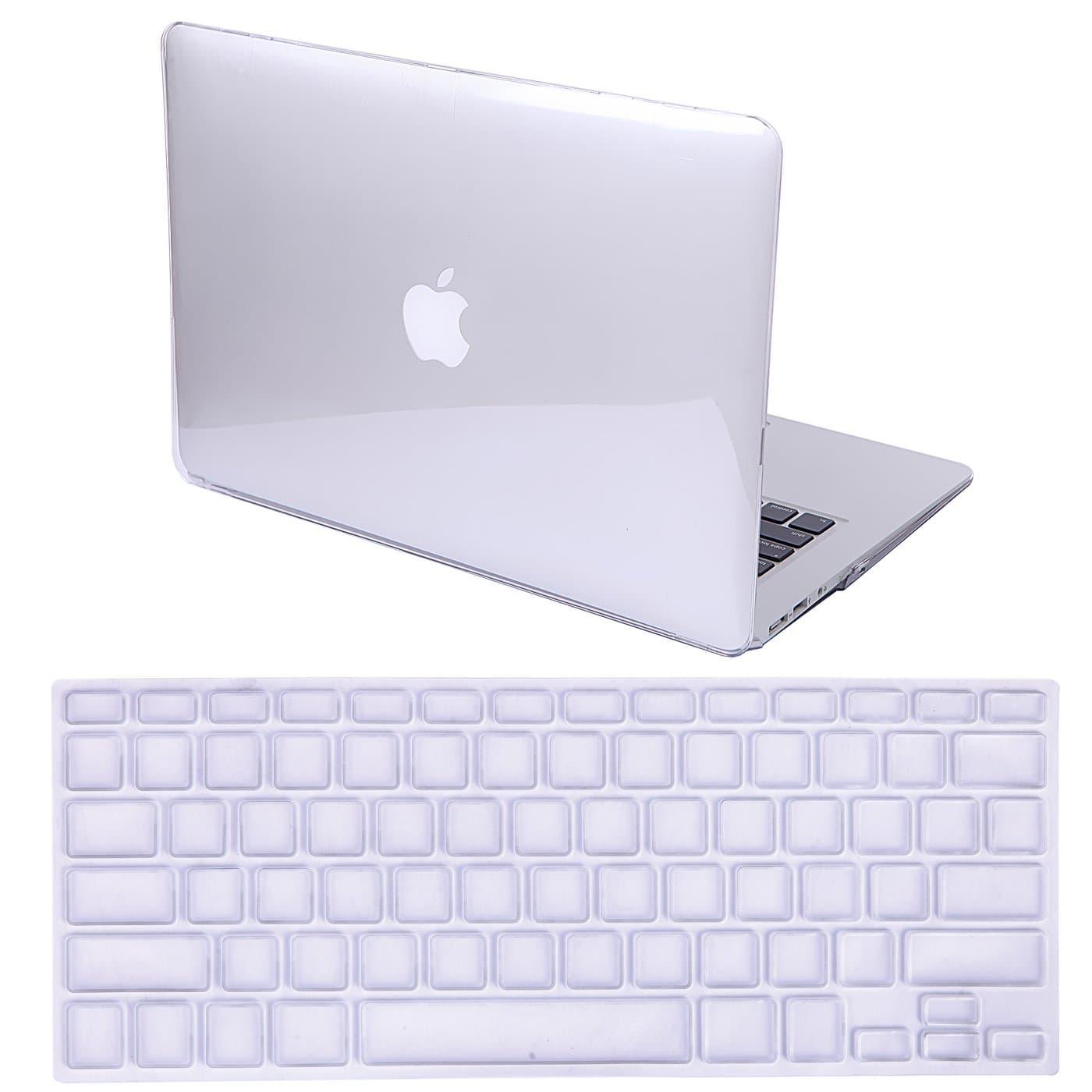 HDE Plastic Hard Shell Case for MacBook Air 13 Inch (Models: A1369/A1466), Crystal Clear