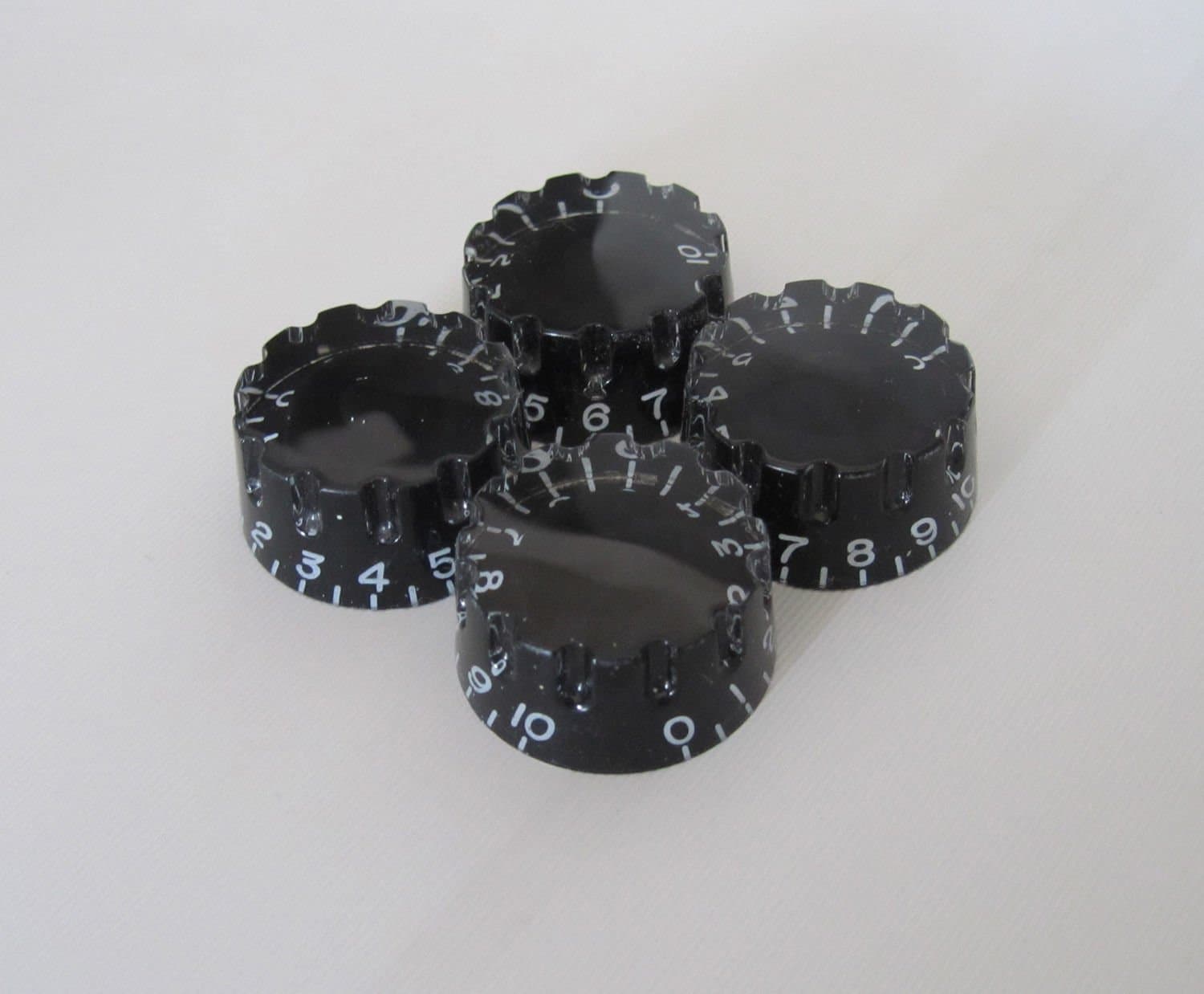 bangdan Knurled Guitar Knobs Control Knobs Speed Knob for Les Paul, 4pcs black