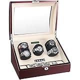 AUBLAN 5 Automatic Watch Winder 5+6 Storage Boxes for 11 watches with LCD Display Screen