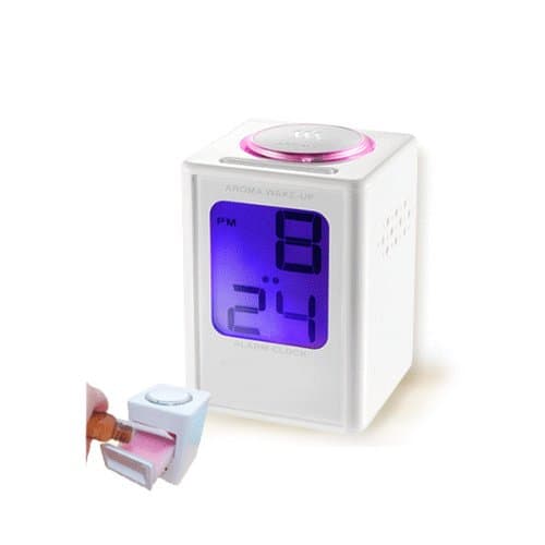 Aroma Diffuser and Alarm Clock with Mood light - Aromatherapy Gift