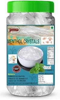 Pmw - Menthol Crystals - Jar Pack - Pudina ki Phul - Peppermint - 50 Grams