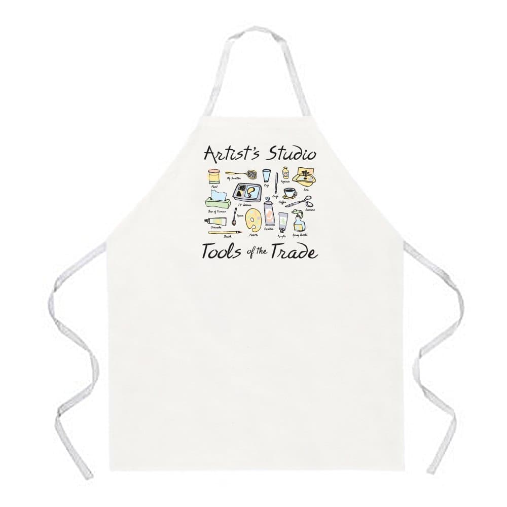 Attitude Aprons Fully Adjustable Artist's Studio Apron, Natural