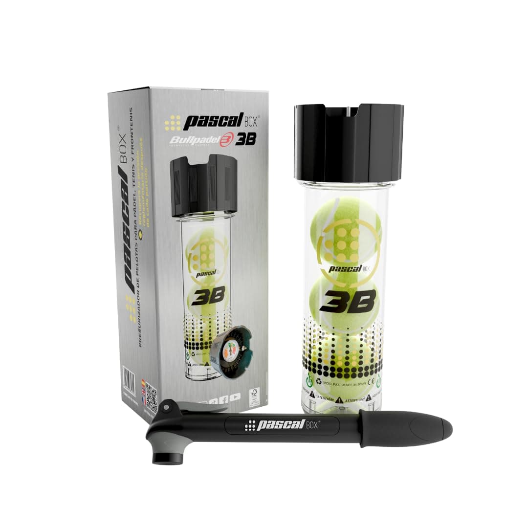 The only high precision all-in-one pressure charger for tennis, padel and frontennis balls. Play with the regulatory pressure. Always