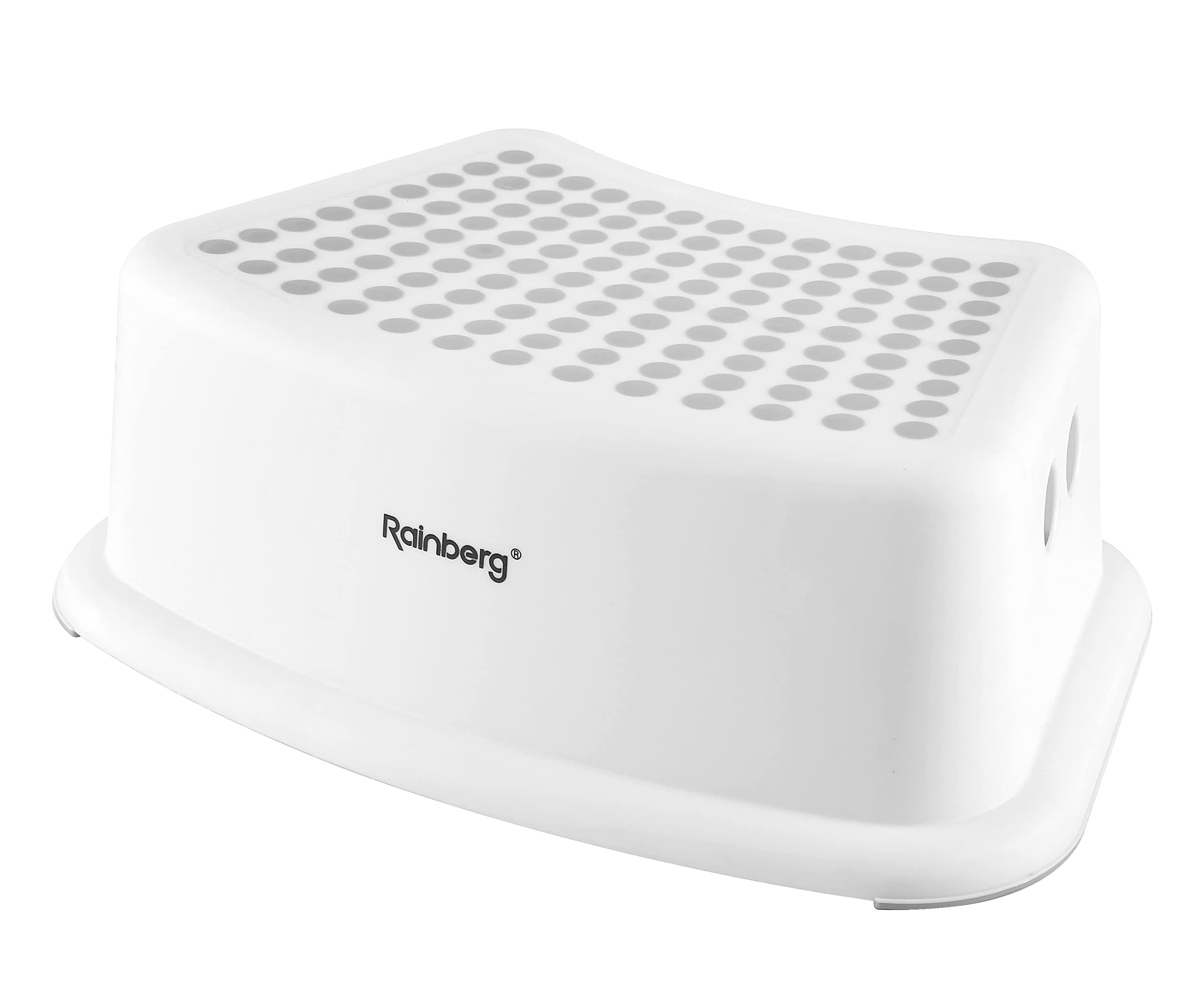 Rainberg Step Stool for Kids, Sturdy Double Step Stool for Toddlers, Anti-Slip Stool, Toddler's Stool for Potty Training and Use in the Kitchen and Bathroom Easy to Clean and Portable (Grey, 1)