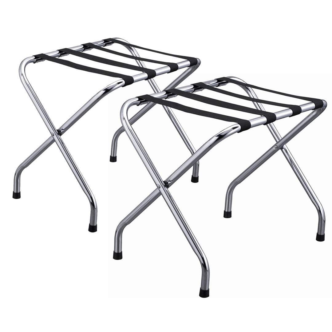 Luggage Stand CHROME without back 2PK
