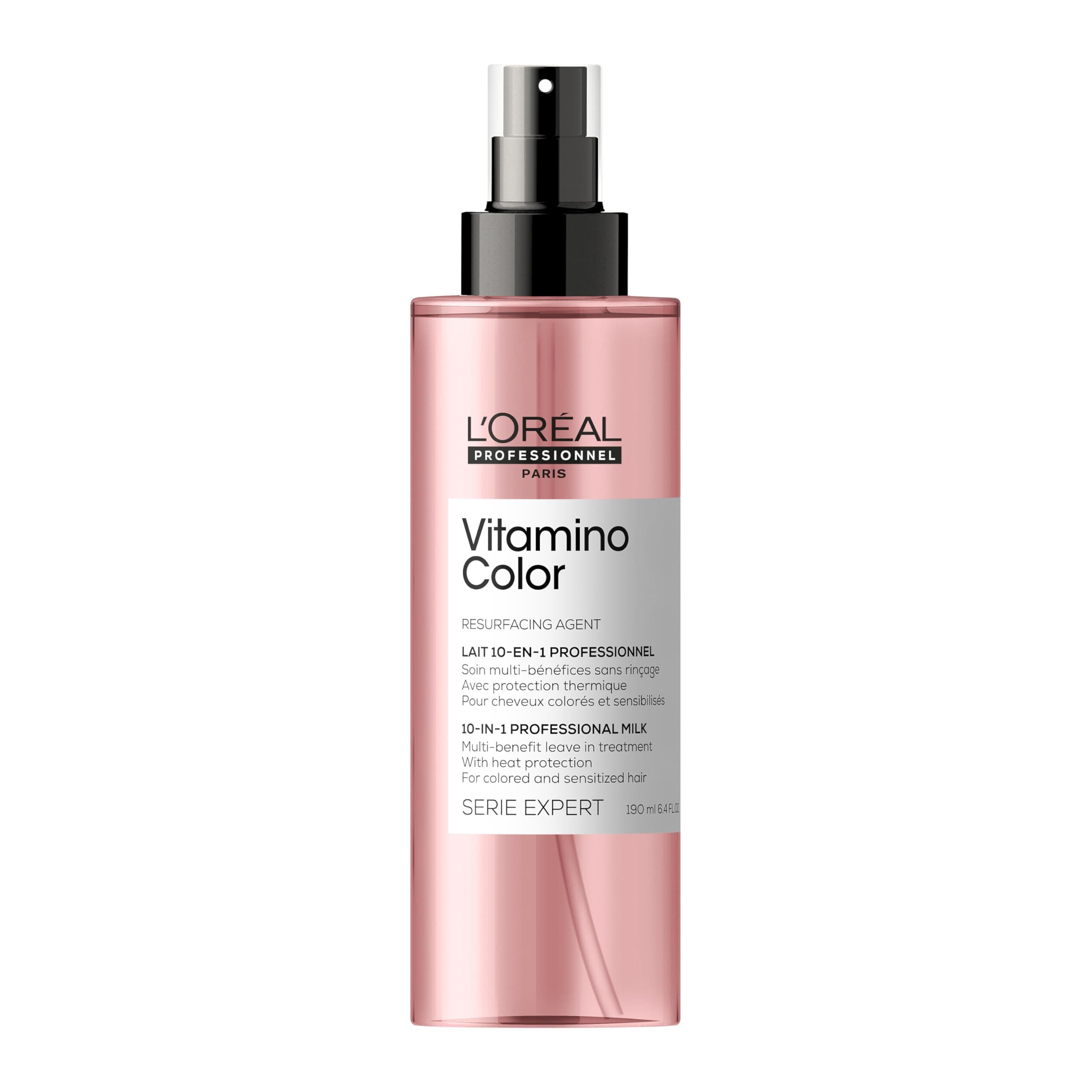 LâOrĂ©al Professionnel | Vitamino Color multi-benefit leave in treatment | Heat Protectant & Detangler | For Frizz Control & Boosting Shine | For Color Treated & All Hair Types | SERIE EXPERT | 190ml