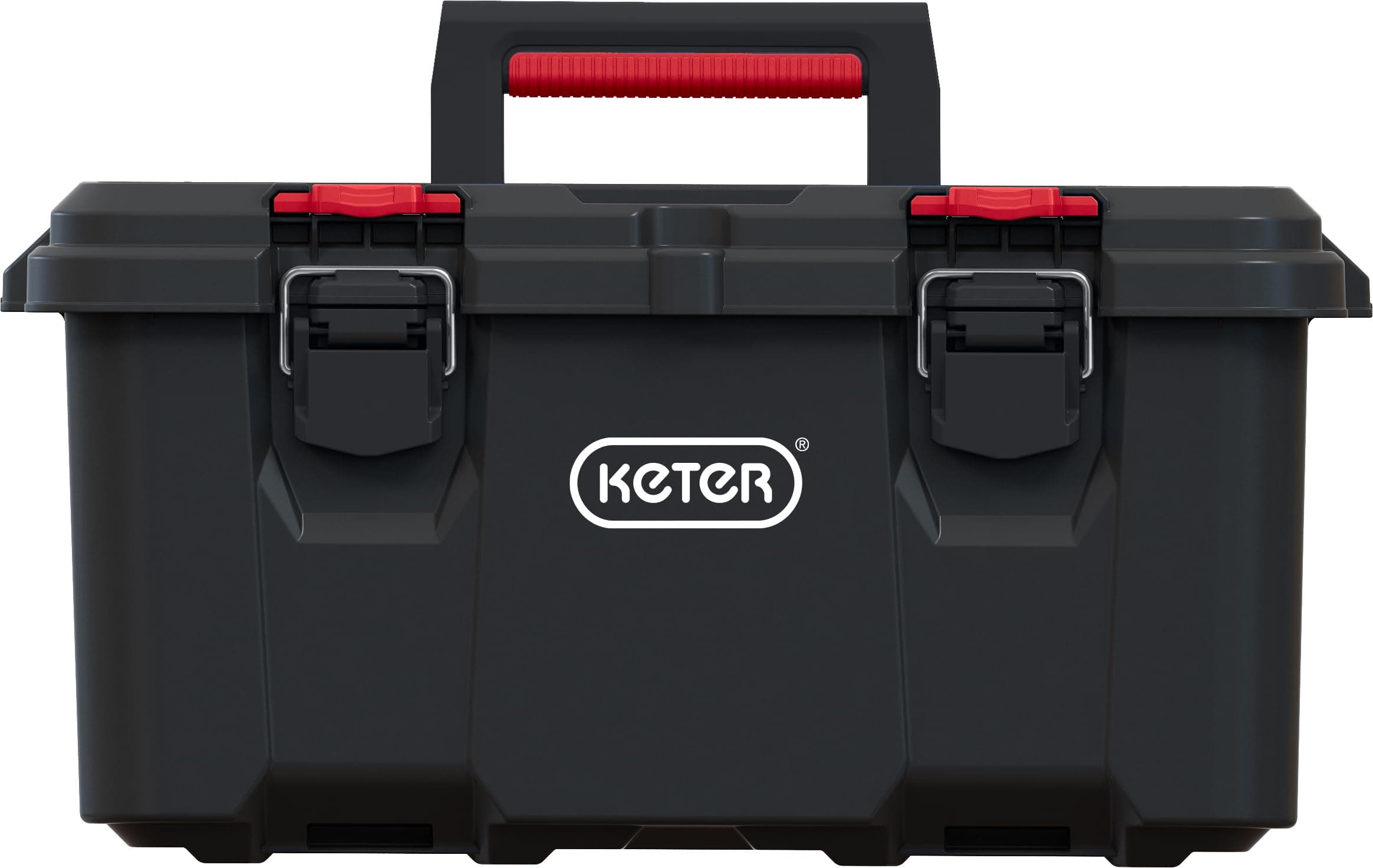 Keter Stack & Roll Toolbox - Black/Red