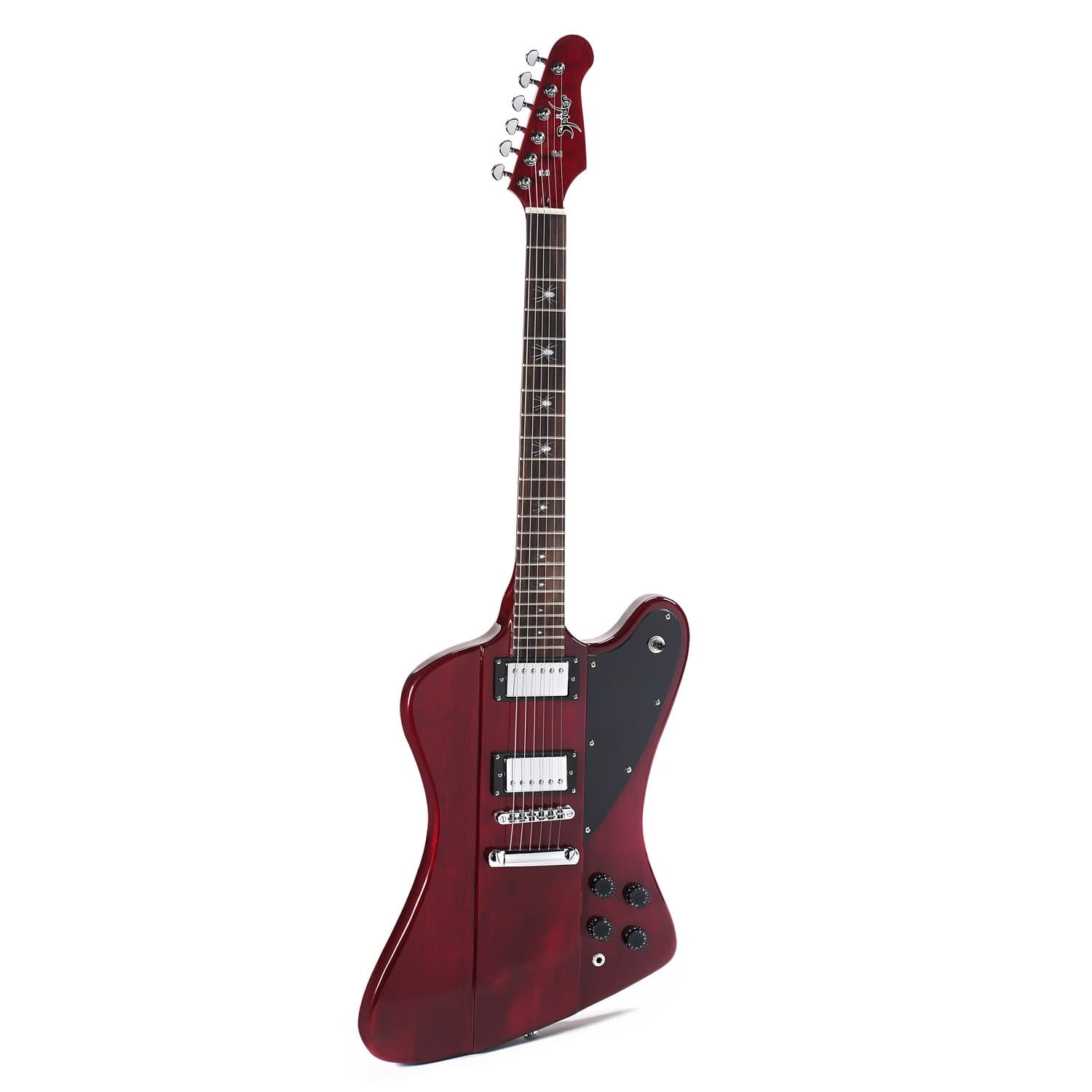 HardLuck Kings Chop Shop CSSPRRD Solid-Body Electric Guitar - Cherry Red