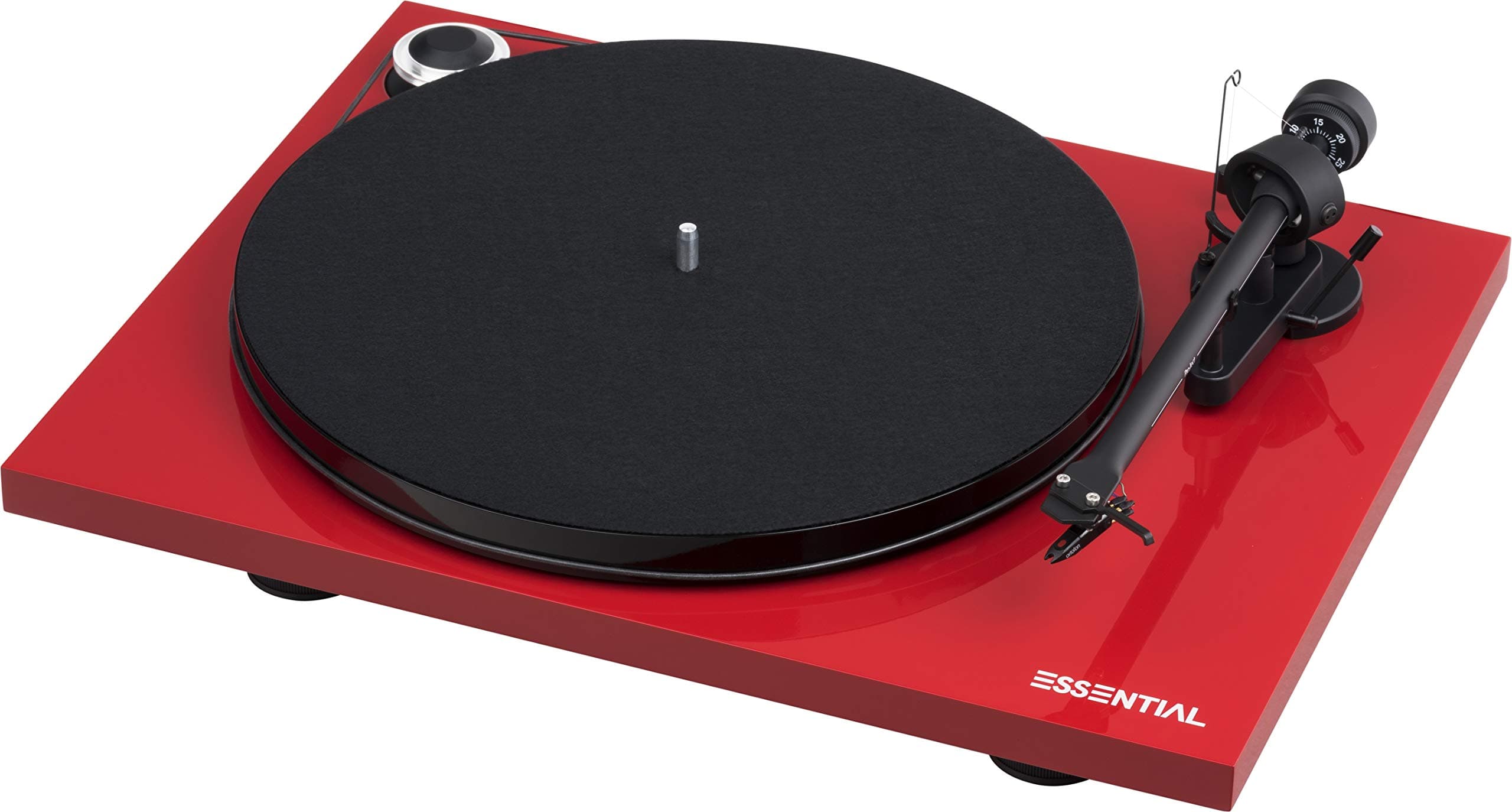 Pro-Ject Essential Turntable III BT, Audiophile Entry-level Turntable with wireless audio streaming & phono stage, Red