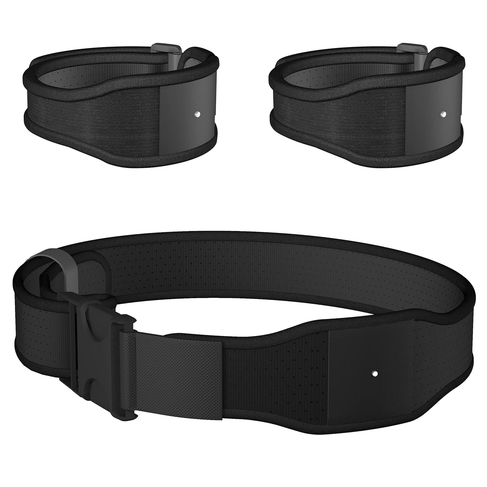 (Updated Version) 1 Pack Waistband Strap and 2 Pack Wristband Straps for HTC Vive Tracker, TrackBelt TrackStraps Extended Band Anti Skid Tracking for VR and Motion Capture