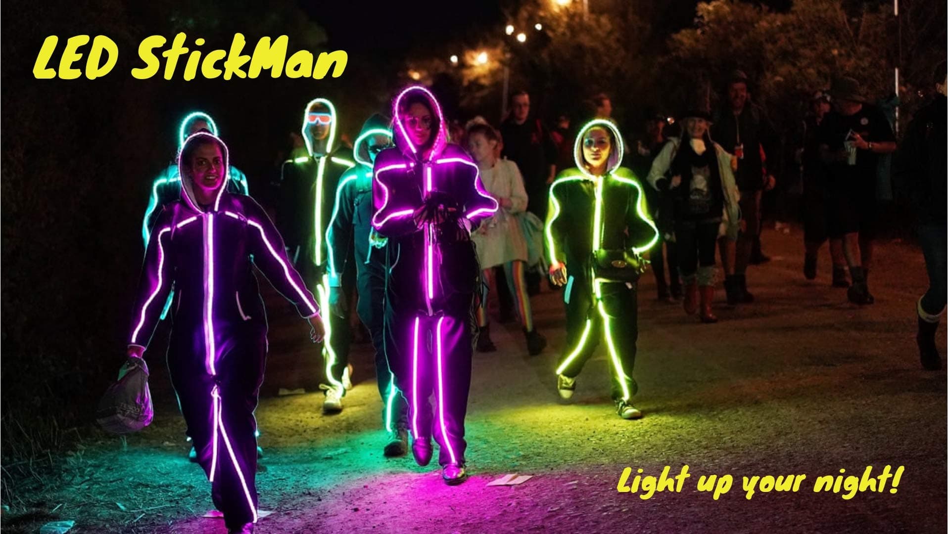 LED Stickman Suit - Large Suit
