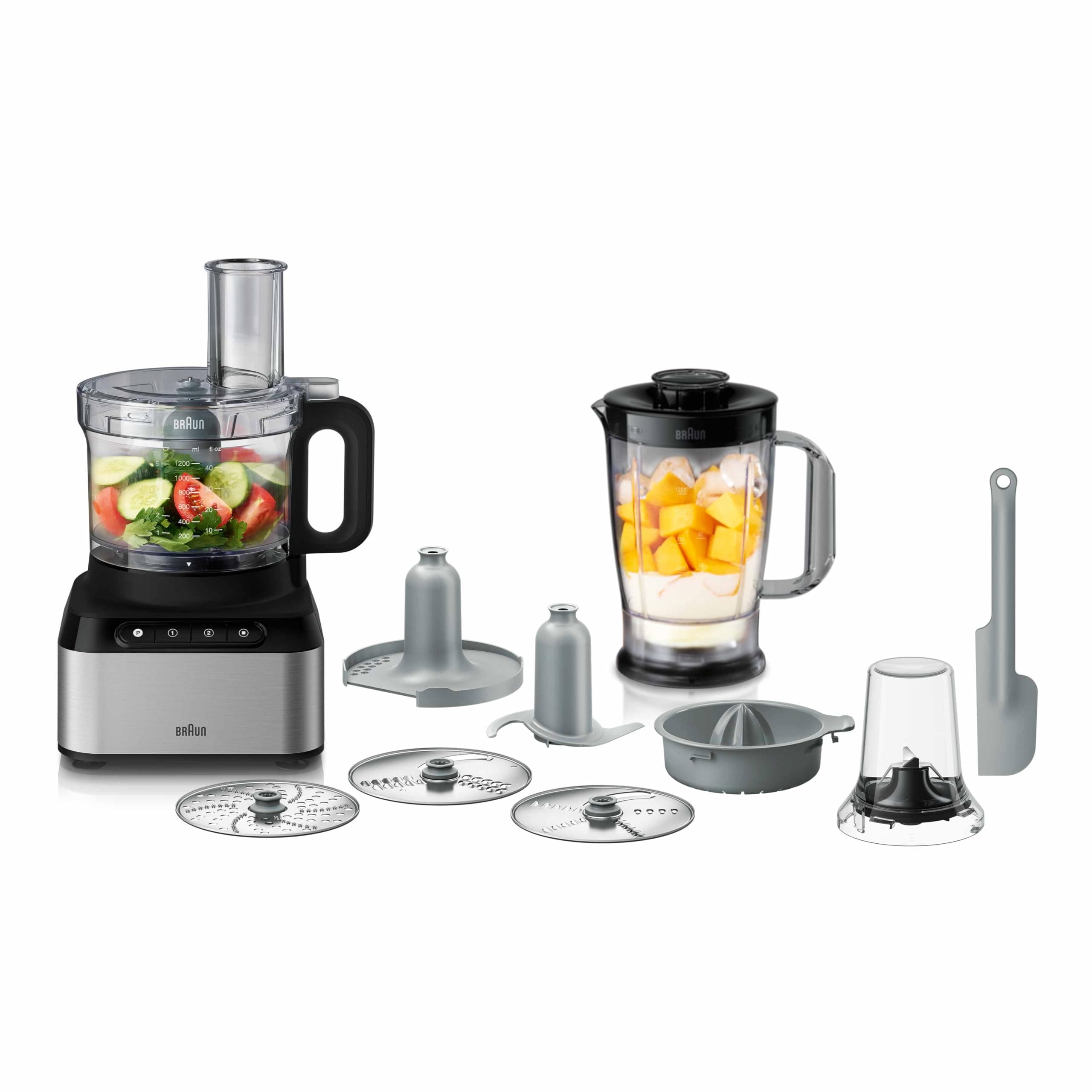Food Processor Fp 3233, Citrus Press, Spatula,Dough Tool, Plastic Multi Mill. 2.1 L Bowl Capacity, 800 Watts, Black"Min 1 year manufacturer warranty"