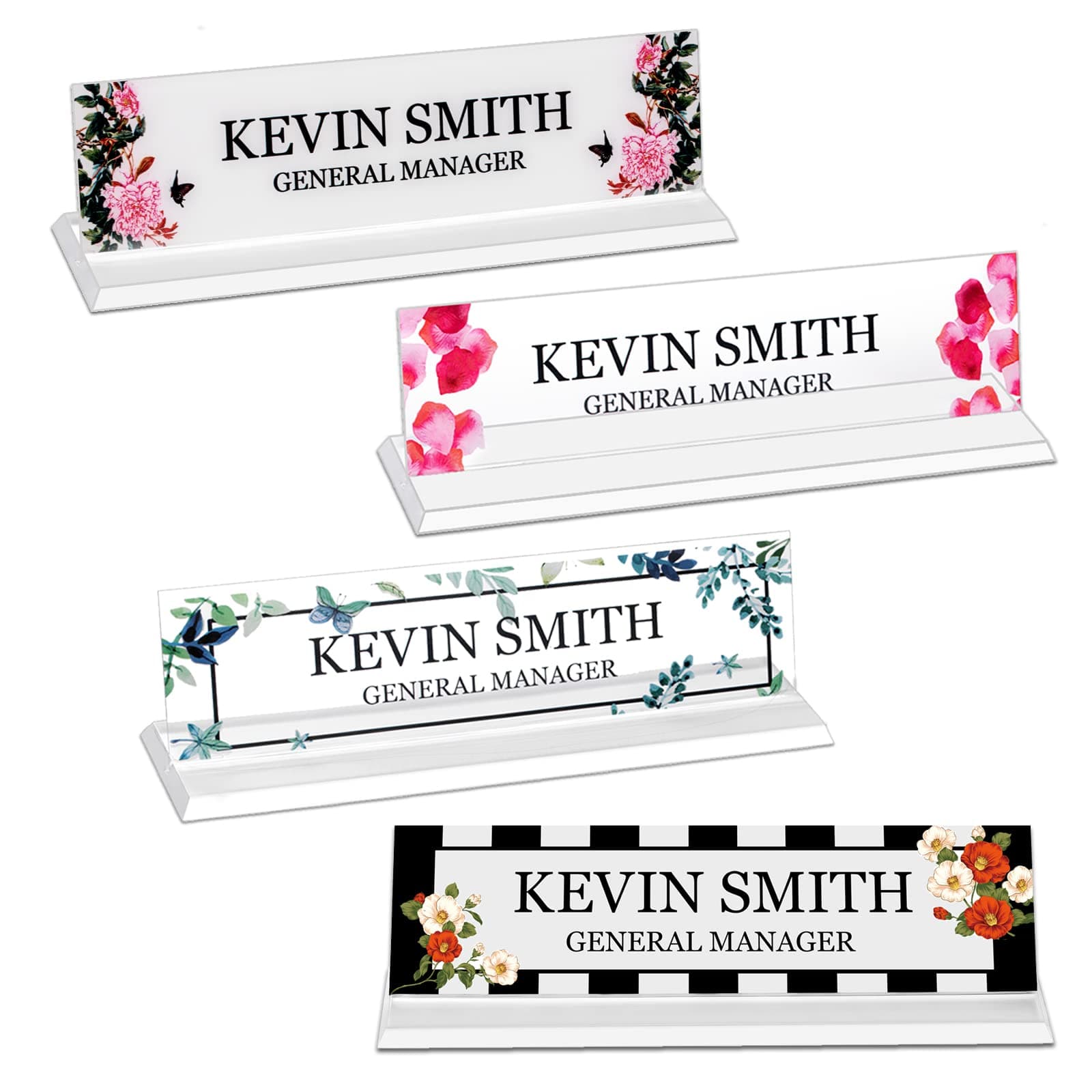 Custom Acrylic Name Plate for Desk