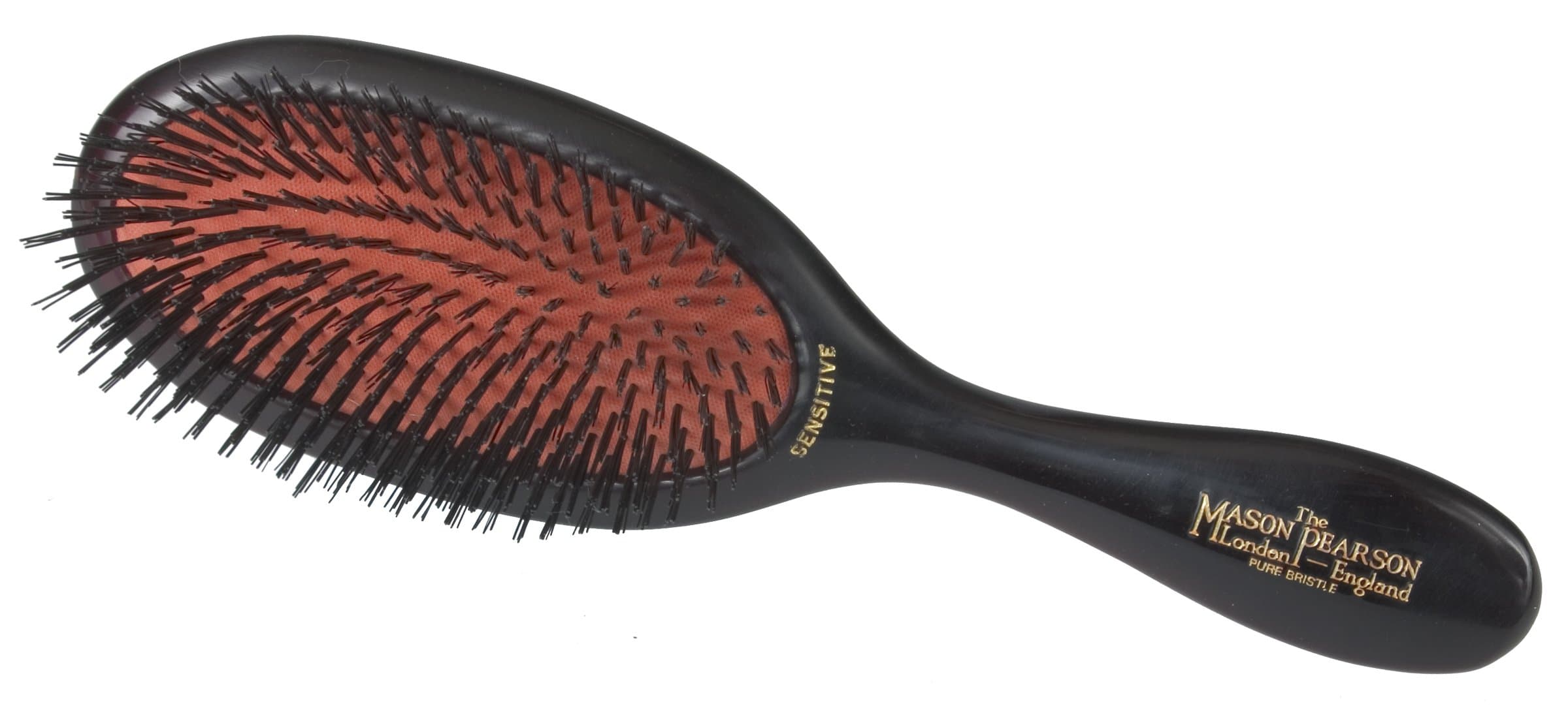 Sensitive All Boar Bristle Hair Brush-ruby Handle