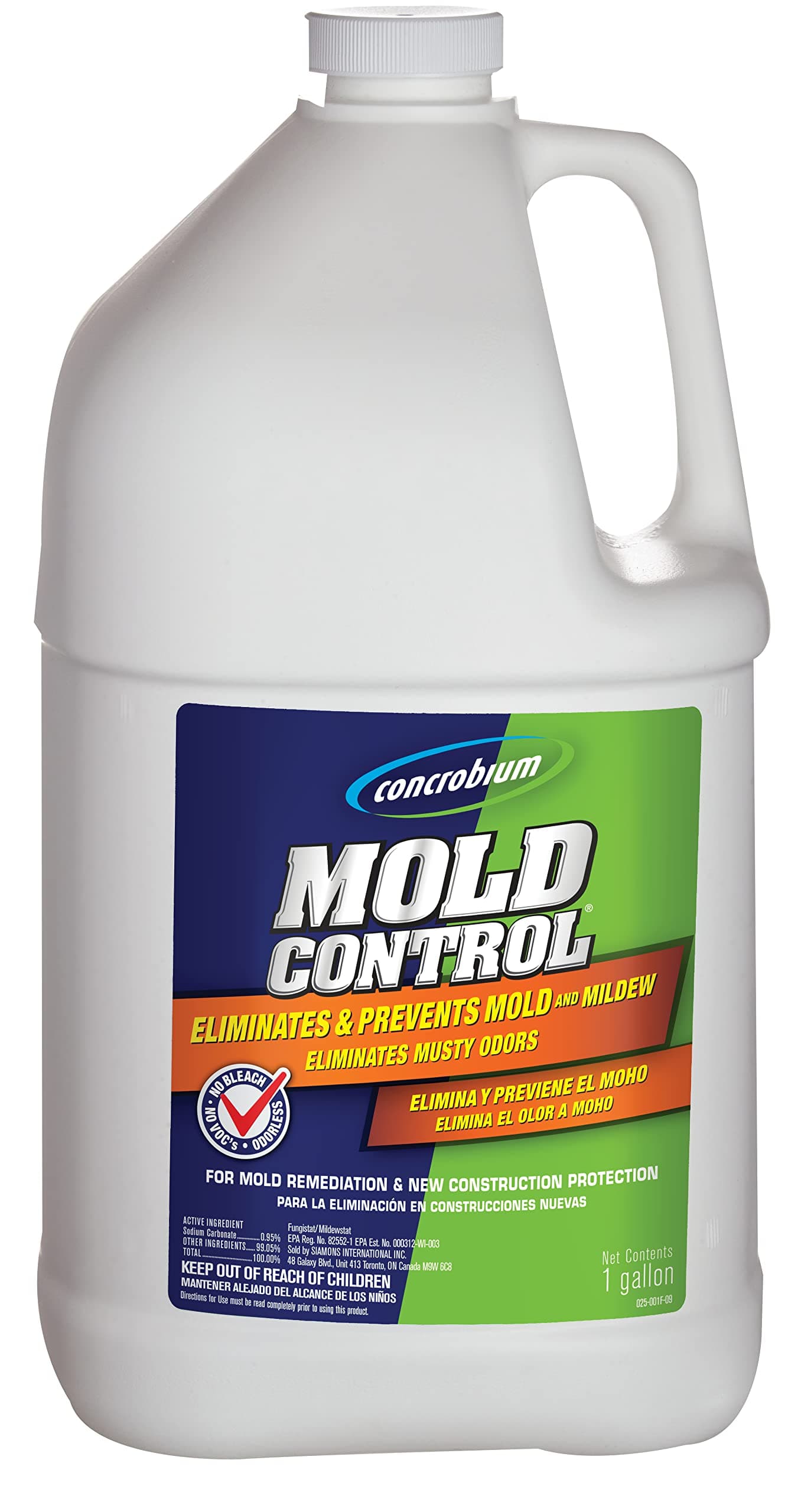 concrobium 25001 Mold Control Jug, Gallon