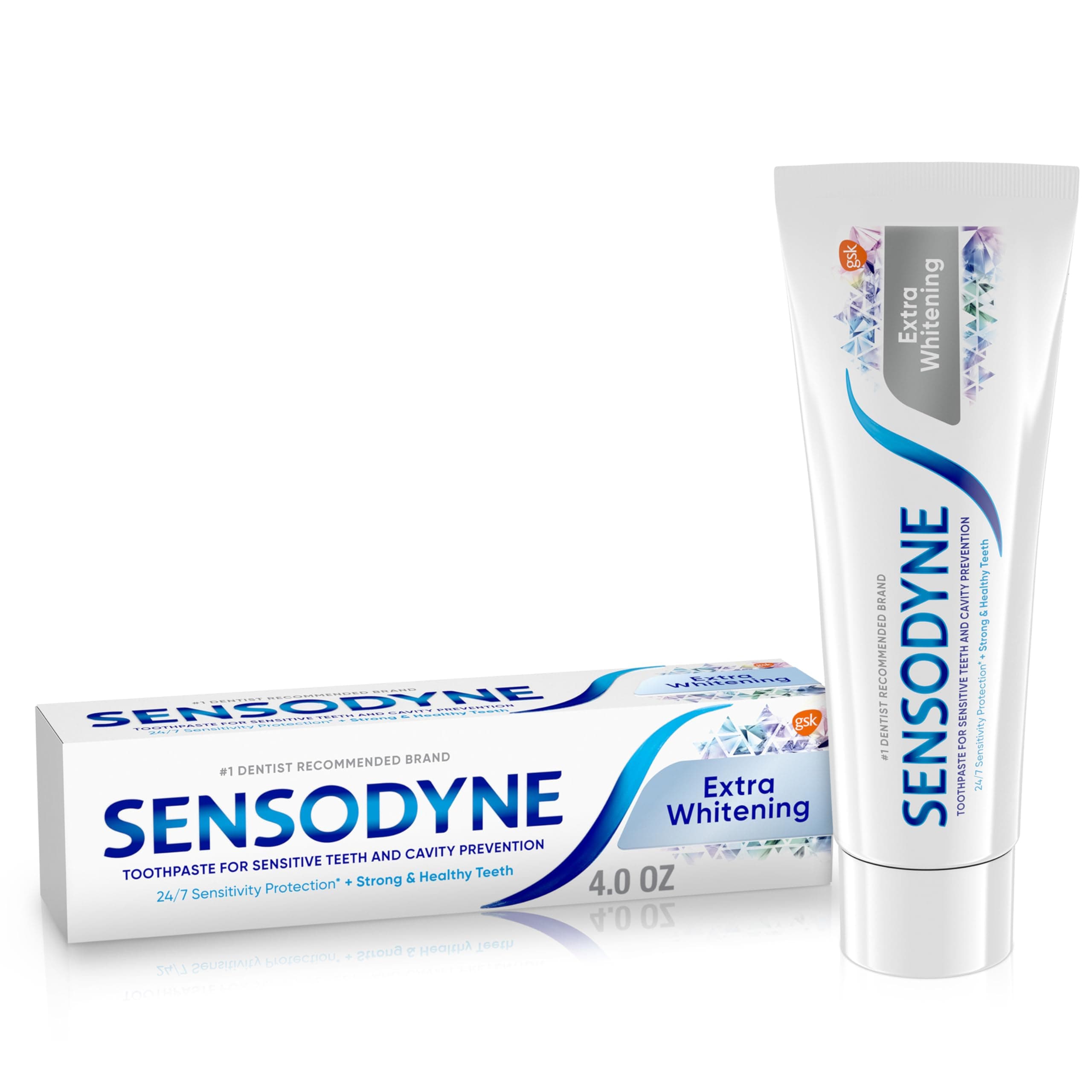Toothpaste for Sensitive Teeth and Cavity Prevention Extra Whitening 120 ml