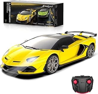 1:24 Lamborghini Remote Control Car,2.4GHz Officially Licensed Lamborghini Model RC Toy Car for Boys Girls Birthday Gift