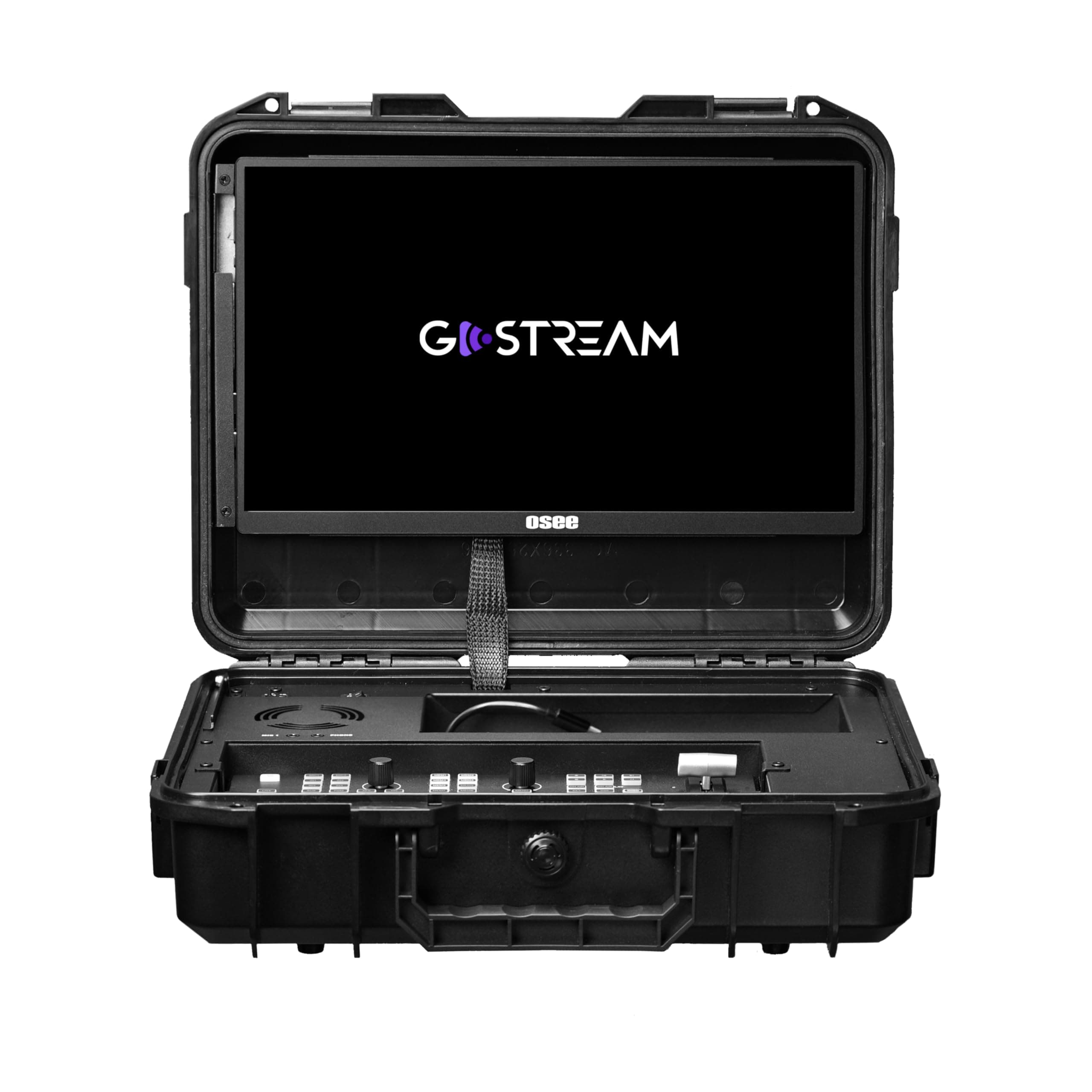 - GoStream Deck All in One Pro Live Streaming Multi Camera Video Mixer Switcher Recorder Player Kit 4 HDMI in USB-C I/O with 14 Inch Monitor Built-in DC-to-Type C Cable NDI(Optional) Upgradable