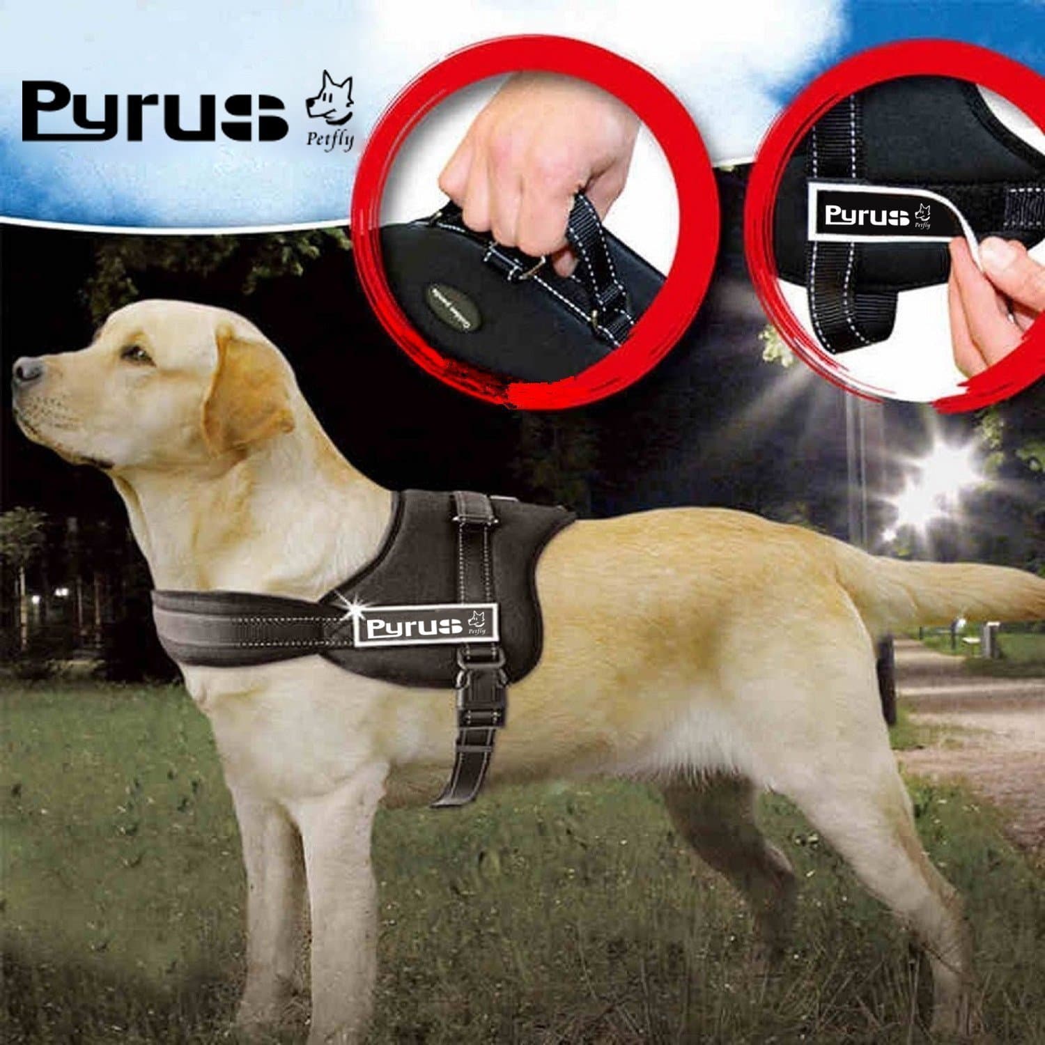 No Pull Dog Vest Harness, K8 No Pull Harness Dog Lead Padded Pet Walking Harness Heavy Duty for German Shepherd Doberman Pitbull