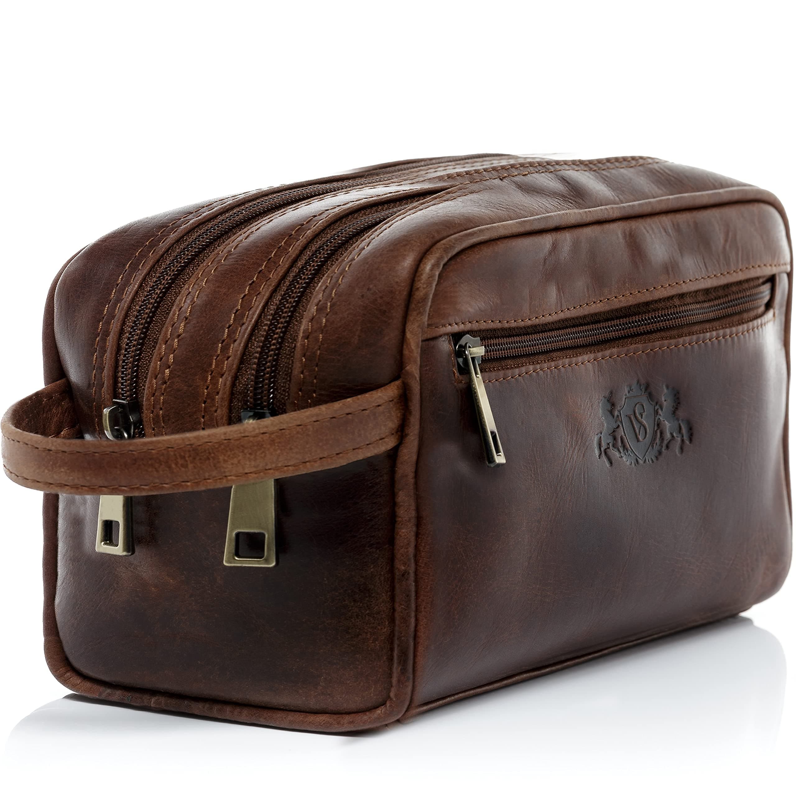 SID & VAIN Toiletry Bag, Chestnut, L