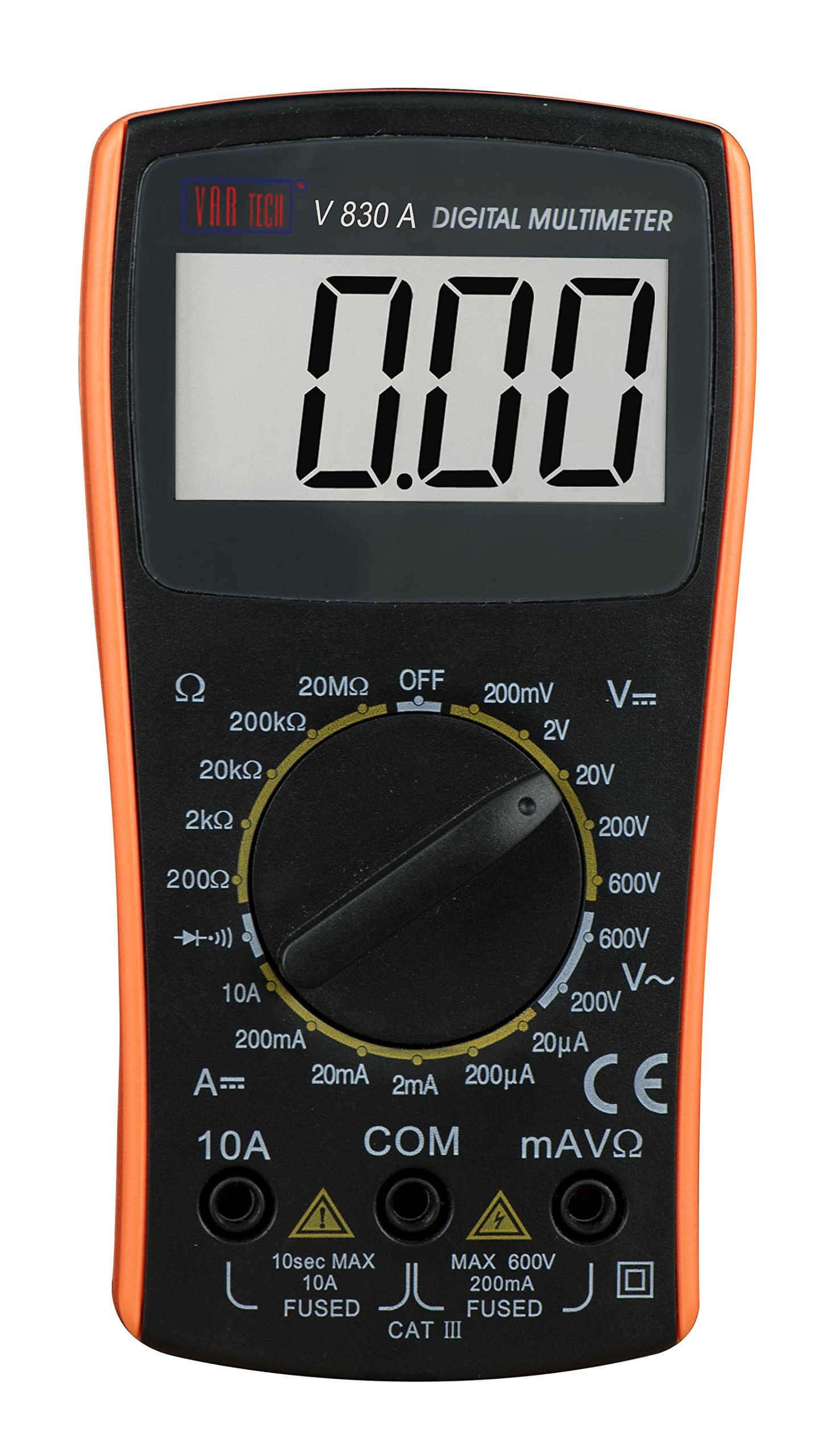VARTECH Digital Multimeter with 200-600V DC and AC