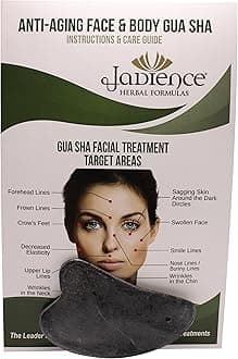 JADIENCE Bian Heart Gua Sha Infrared Healing Massage Therapy Tool: Deep Tissue Massager for Joint & Muscle Pain | Face, Lymphatic Drainage & Body Detox | Natural Beauty Acupressure Tools