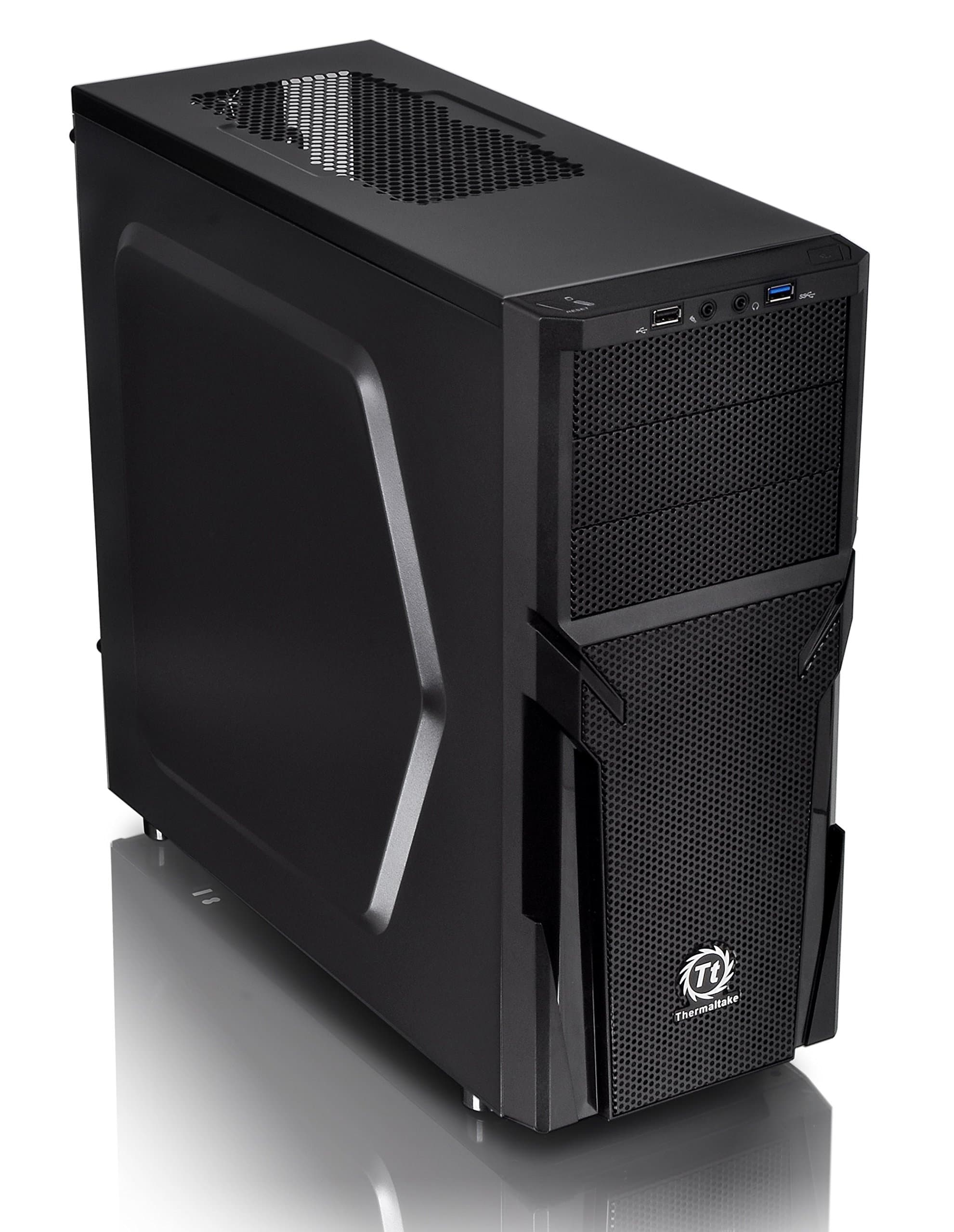 Versa H21 SPCC ATX Mid Tower Computer Chassis CA-1B2-00M1NN-00,Black