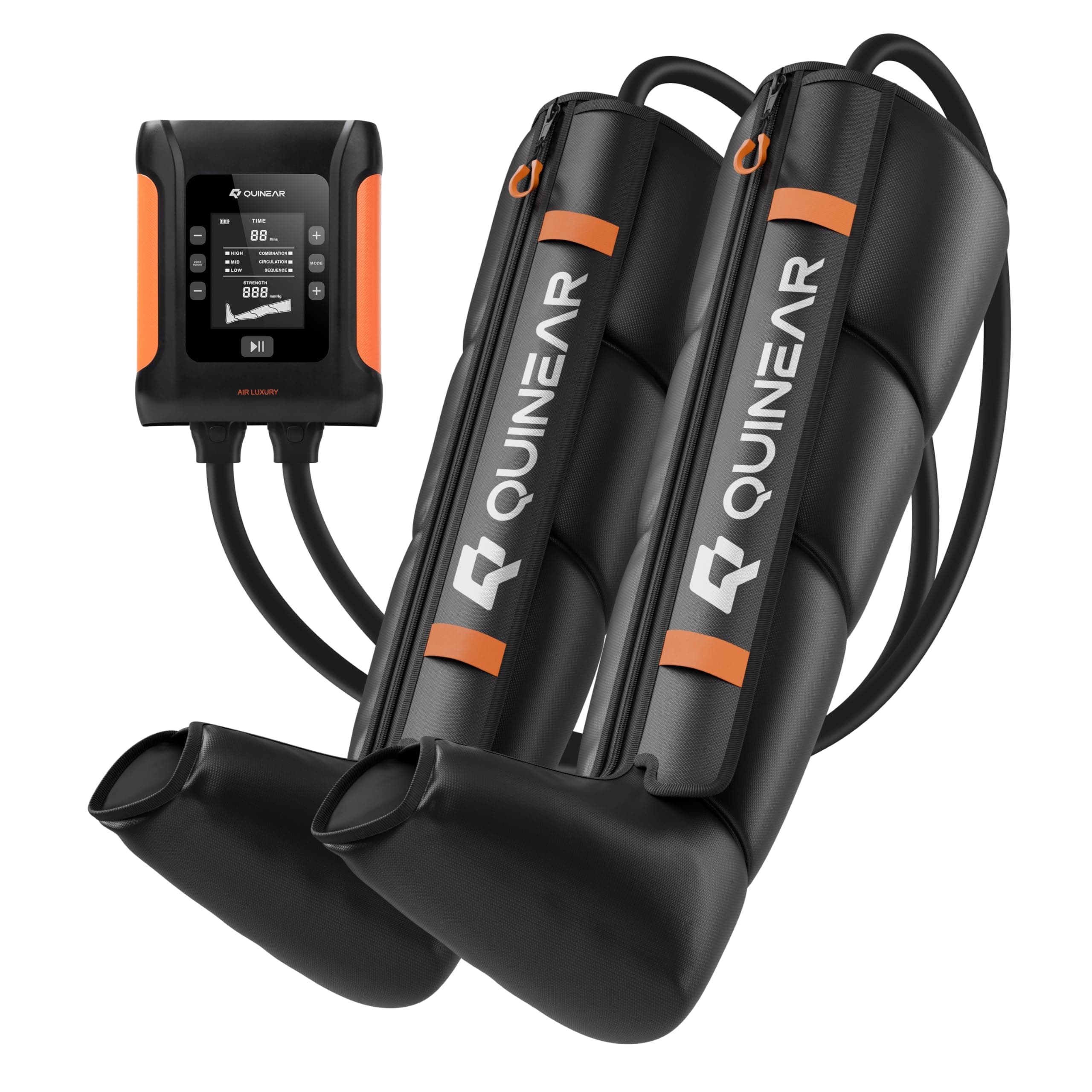 Professional Leg Recovery System, Cordless Air Compression Boots with Sequential Compression, Leg and Foot Massager, Fast Recovery Therapy for Athletes, FSA-HSA Eligible (Medium)