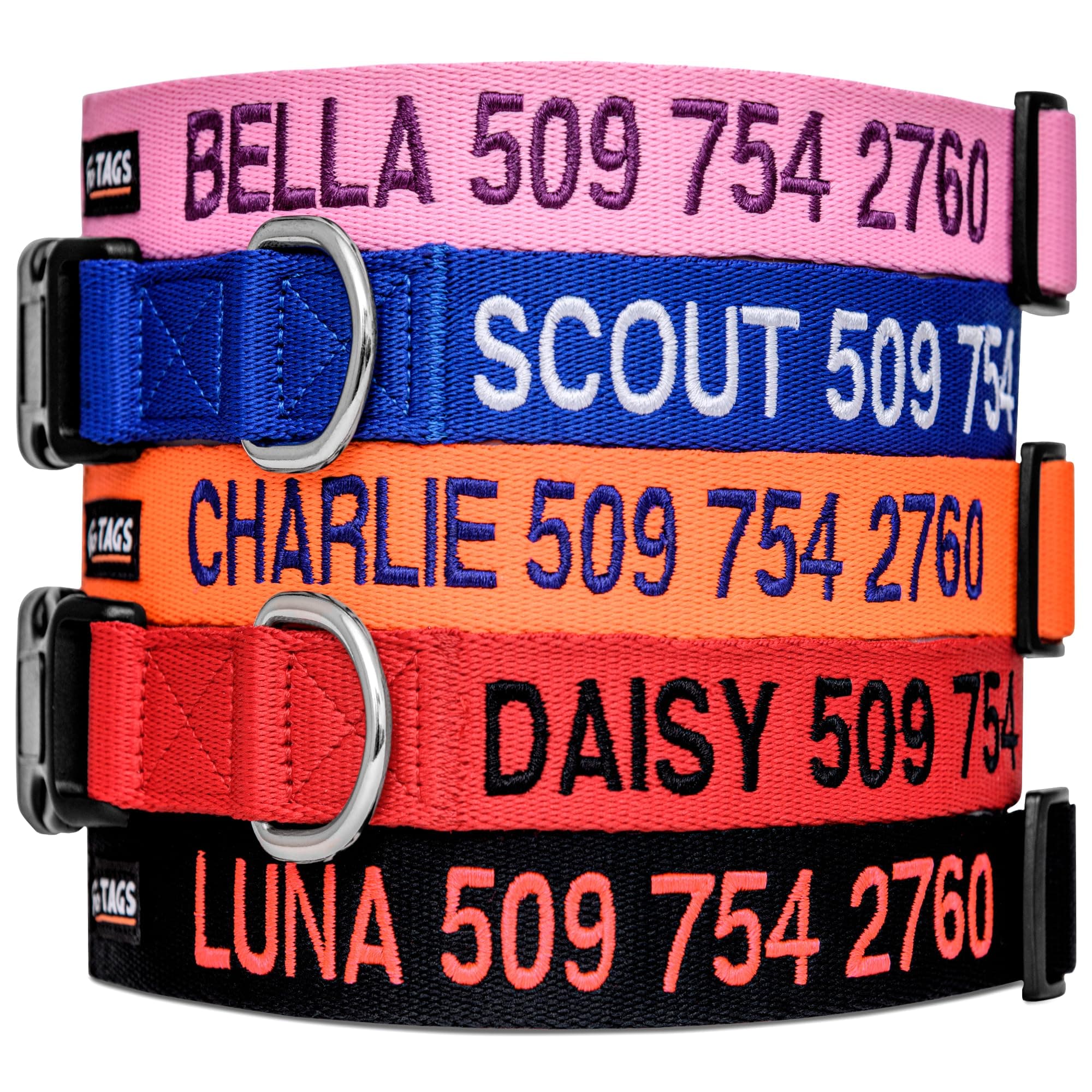 Personalized Embroidered Dog Collar